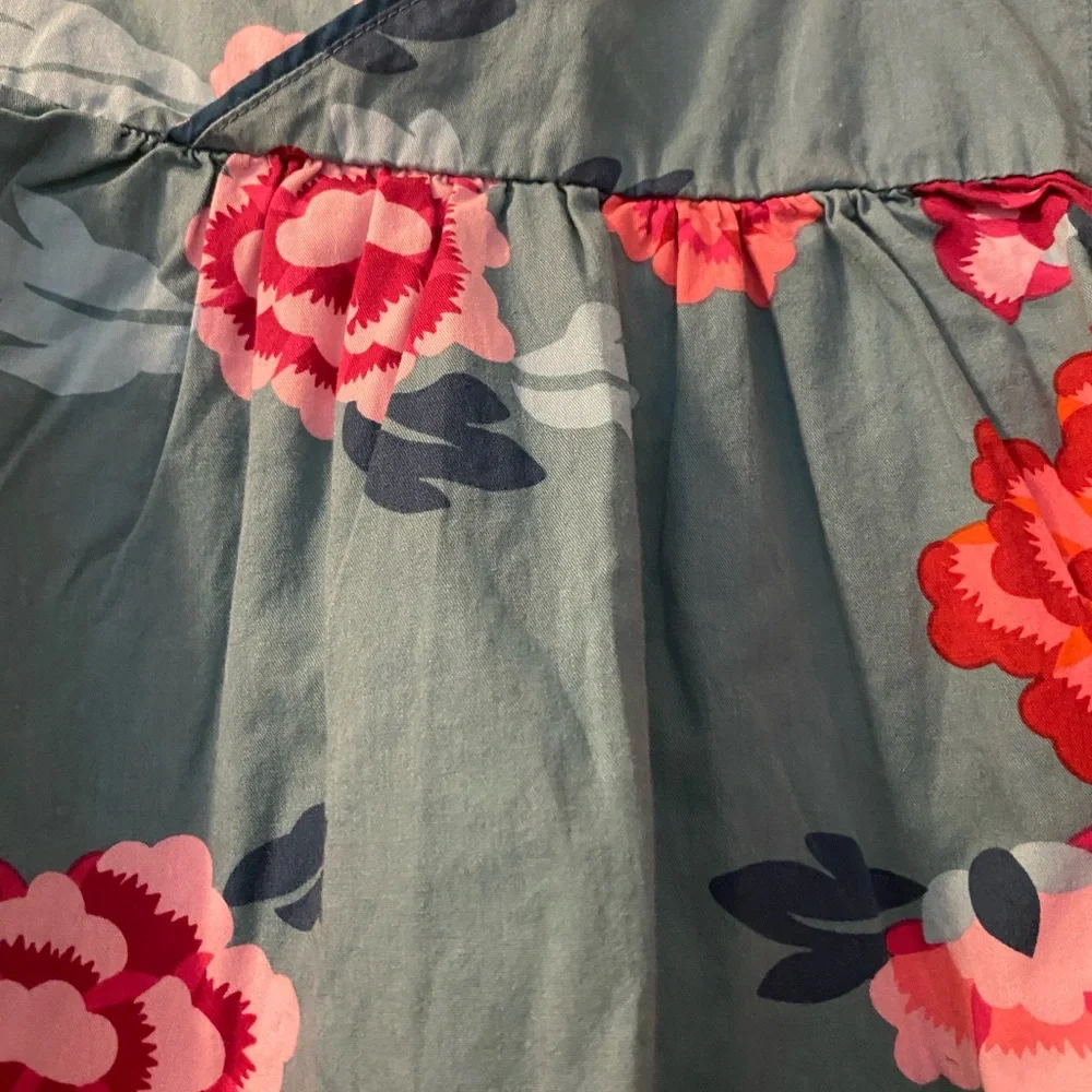 Tea Collection HSA size 10 Blue Floral Kids Dress